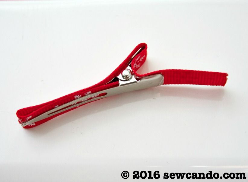 Sew Can Do Tutorial Time 3D Ribbon Christmas Tree Hair Clips